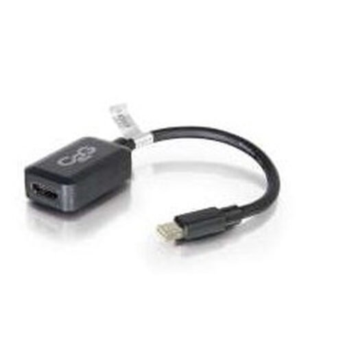 C2G 20cm Mini DisplayPort to HDMI Adapter - Thunderbolt to HDMI Converter M/F - Black - Image 6