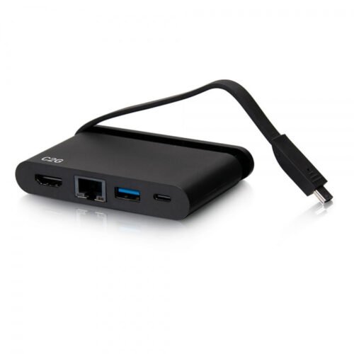 C2G USB-C 4-in-1 Compact Dock with HDMI, USB-A, Ethernet, and USB-C Power Delivery up to 100W - 4K 30Hz - Image 5