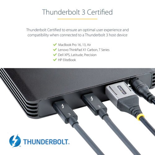 StarTech.com 4 Bay Thunderbolt 3 NVMe Enclosure, For M.2 NVMe SSD Drives, 1x DisplayPort Video/ 2x TB3 Downstream Ports, 40Gbps - Image 18