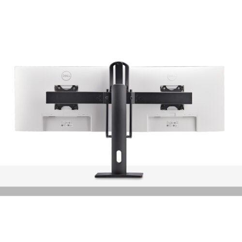 StarTech.com Crossbar Dual Monitor Desk Stand For Double 27-inch Screens, VESA Mount 75x75/100x100, Toolless Height Adjustment, - Image 6