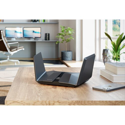 NETGEAR Nighthawk RAXE500 wireless router Gigabit Ethernet Tri-band (2.4 GHz / 5 GHz / 6 GHz) Black - Image 9