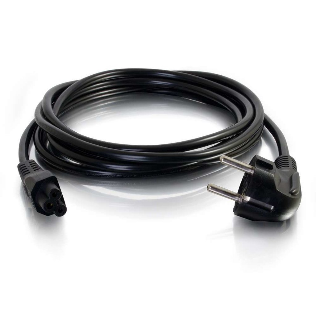 C2G 2m European Laptop Power Cord (CEE 7/7 to IEC 60320 C5) - Image 2