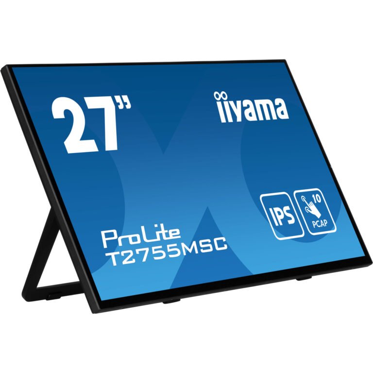 iiyama ProLite T2755MSC-B1 computer monitor 68.6 cm (27") 1920 x 1080 pixels Full HD LED Touchscreen Tabletop Black