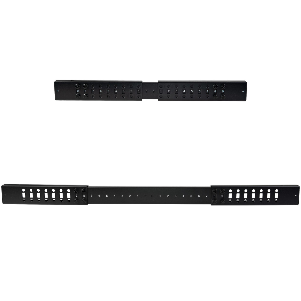 StarTech.com 4-Post 8U Mobile Open Frame Server Rack, Four Post 19in Network Rack with Wheels, Small Rolling Rack with Adjustab - Image 8