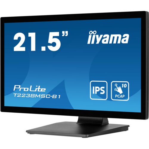 iiyama ProLite 21.5” 10pt Optical Bonded PCAP touchscreen monitor with IPS panel technology, edge-to-edge glass design, anti- - Image 5