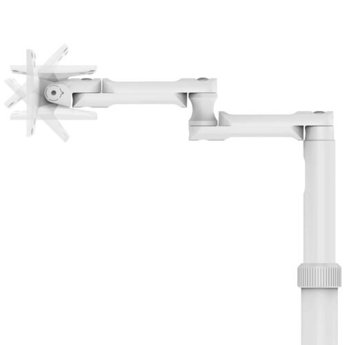 Compulocks iPad 10.9" 10th Gen Space Enclosure Medical Rolling Cart Extended White - Image 3