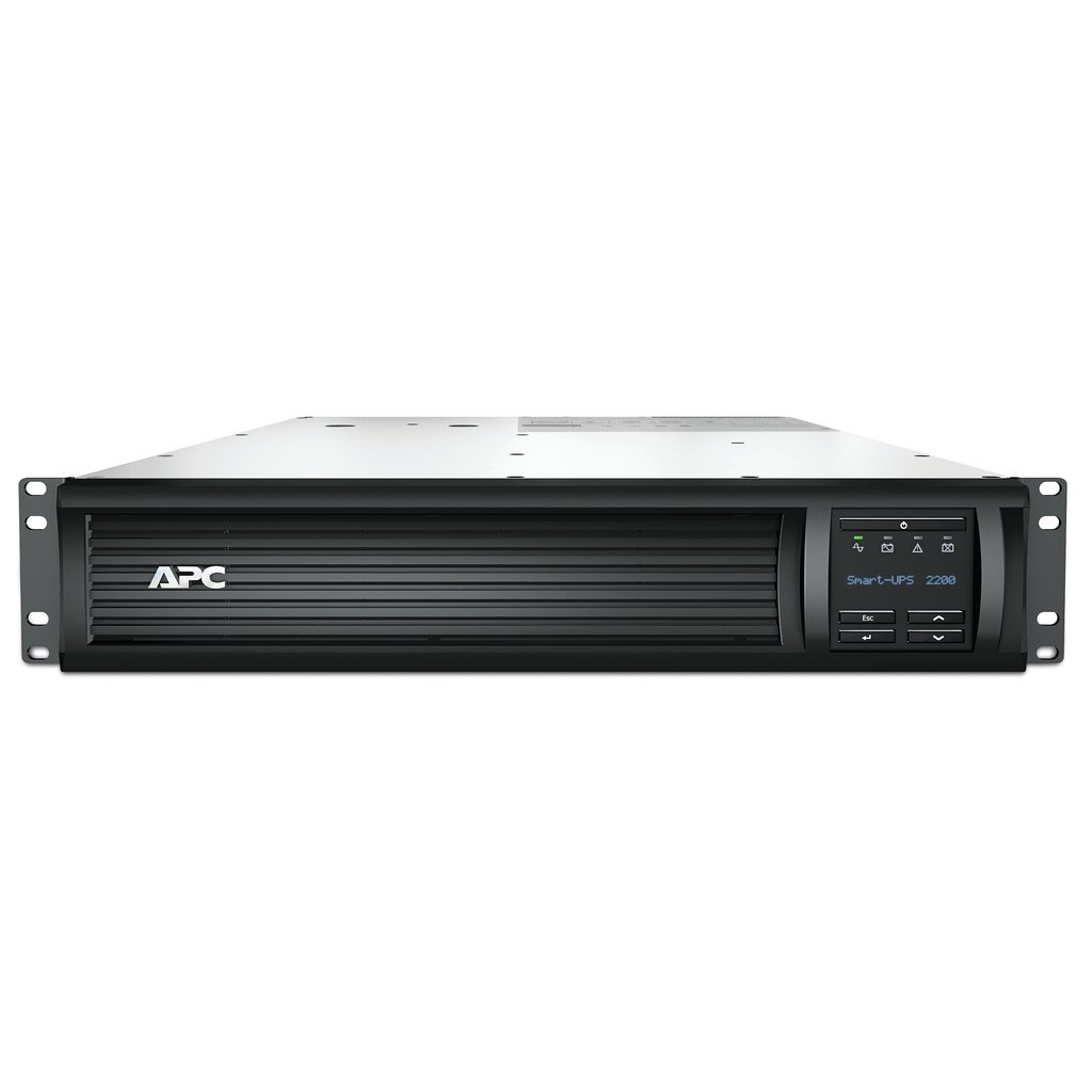 APC Smart-UPS, Line Interactive, 2200VA, Rackmount 2U, 230V, 8x IEC C13+2x IEC C19 outlets, Network Card, AVR, LCD