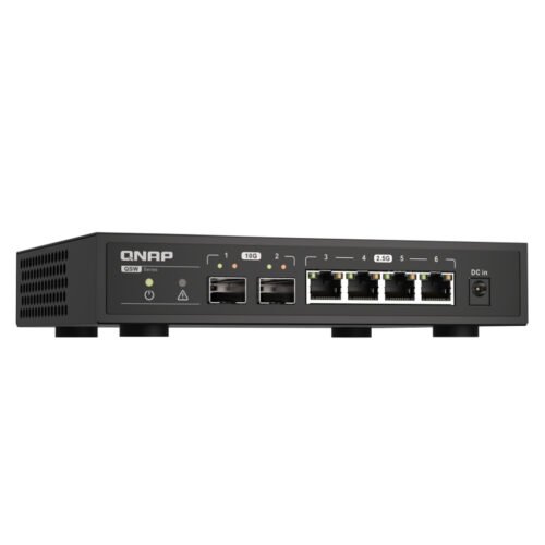 QNAP QSW-2104-2S network switch Unmanaged 2.5G Ethernet Black - Image 2