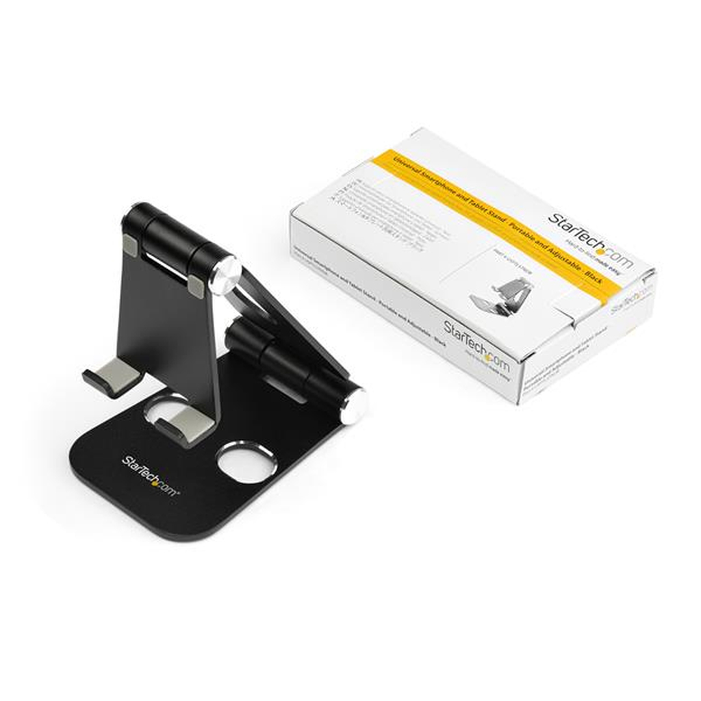 StarTech.com Phone and Tablet Stand - Foldable Universal Mobile Device Holder for Smartphones & Tablets - Adjustable Multi-Angl - Image 10