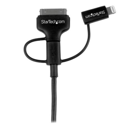 StarTech.com 1 m (3 ft.) 3 in 1 Charging Cable - Multi USB to Lightning or 30-pin Dock or Micro-USB for iPhone / iPad / iPod / - Image 5