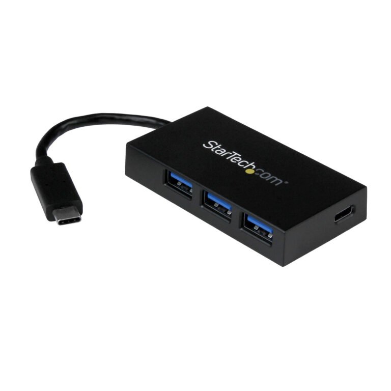 StarTech.com 4-Port USB-C Hub - USB-C to 1x USB-C and 3x USB-A - USB 3.0 Hub~4-Port USB-C Hub - USB-C to 1x USB-C and 3x USB-A