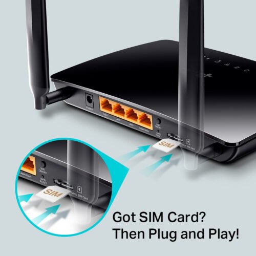 TP-Link Archer MR200 wireless router Fast Ethernet Dual-band (2.4 GHz / 5 GHz) 4G Black - Image 4