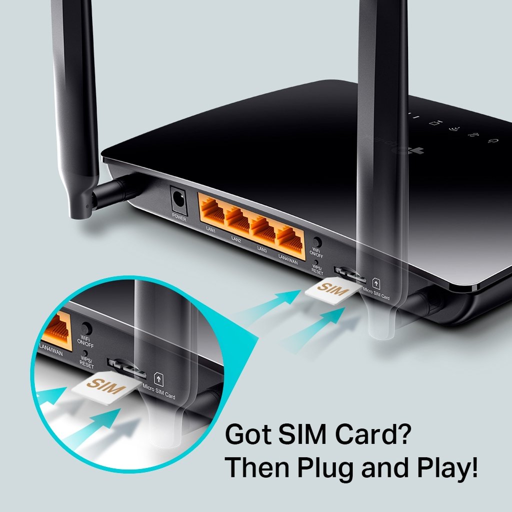 TP-Link Archer MR200 wireless router Fast Ethernet Dual-band (2.4 GHz / 5 GHz) 4G Black - Image 4