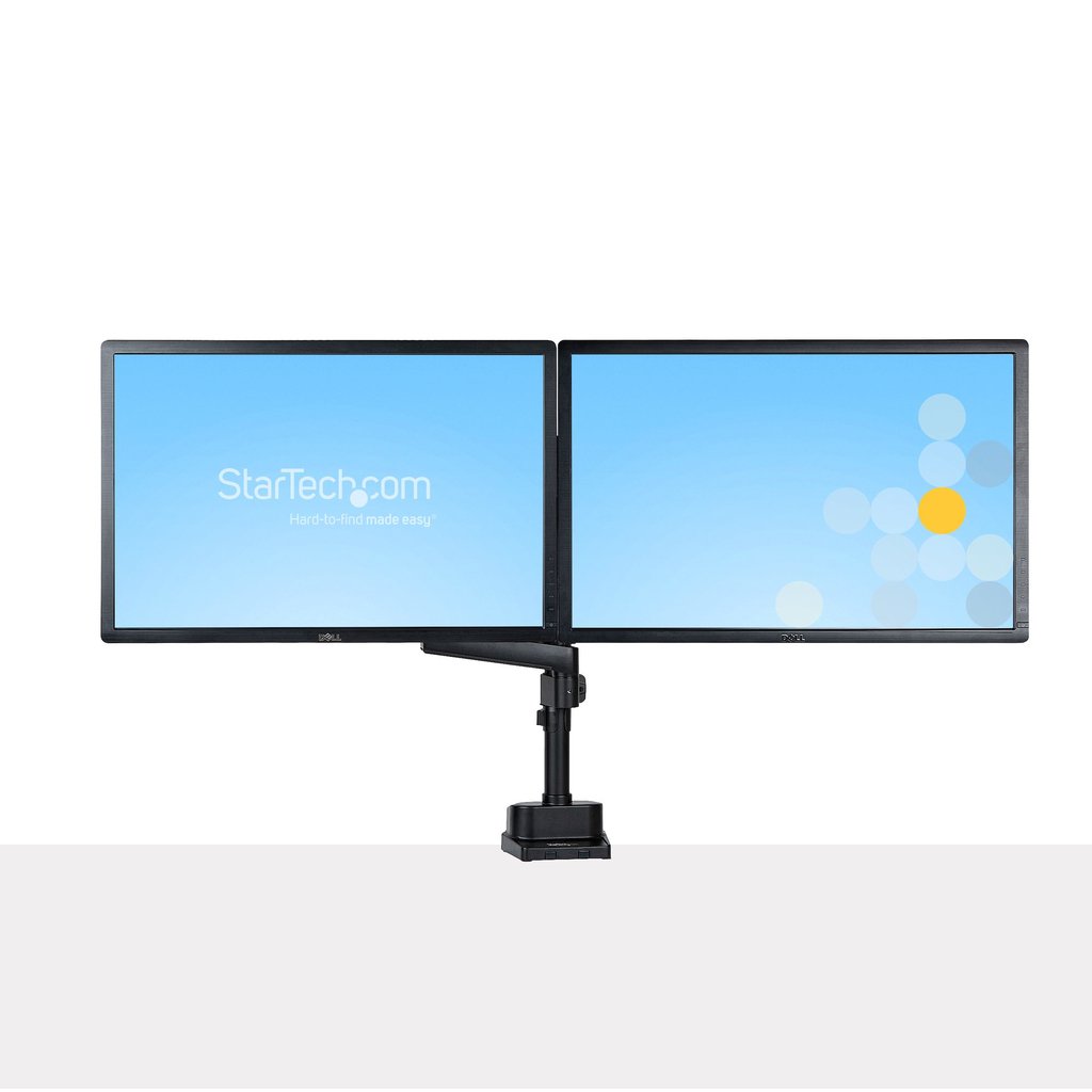 StarTech.com Desk Mount Dual Monitor Arm, Full Motion Monitor Mount for 2x VESA Displays up to 32" (17.6lb/8kg), Height Adjusta - Image 14