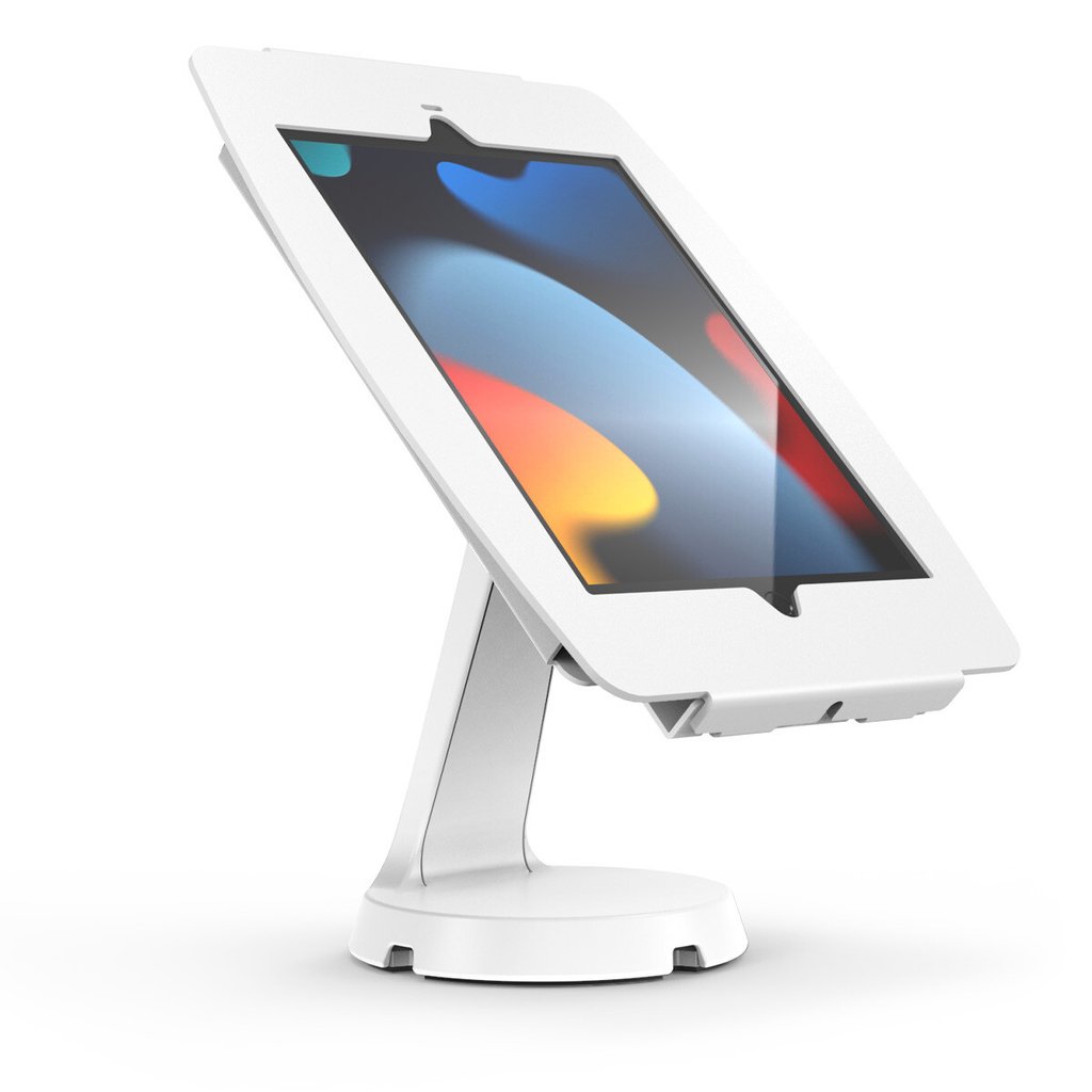 Compulocks iPad 10.2" Space Enclosure Mast Counter Stand - White - Image 3