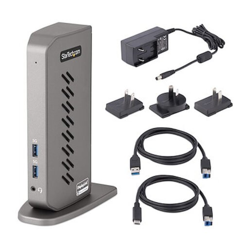 StarTech.com USB-C USB-A Dock - Hybrid Universal USB 3.0 Docking Station for USB-C or USB-A Laptop - Dual Monitor 4K 60Hz HDMI/ - Image 8
