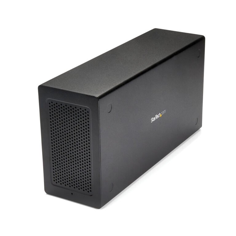 StarTech.com Thunderbolt 3 PCIe Expansion Chassis, External Enclosure with One PCI Express Slot, PCIe Box for Laptops/Desktops/