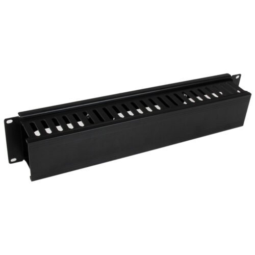 StarTech.com Horizontal 2U Server Rack Cable Management Finger Duct w/ Cover - 19" Network Rack Wire Duct Raceway Panel - Slott - Image 6