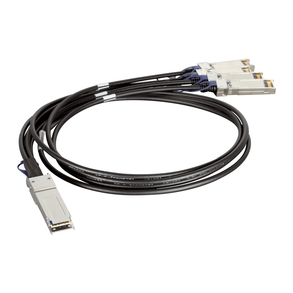 D-Link QSFP+ / 4xSFP+, 1m InfiniBand/fibre optic cable QSFP+ 4 x SFP+ Black - Image 3