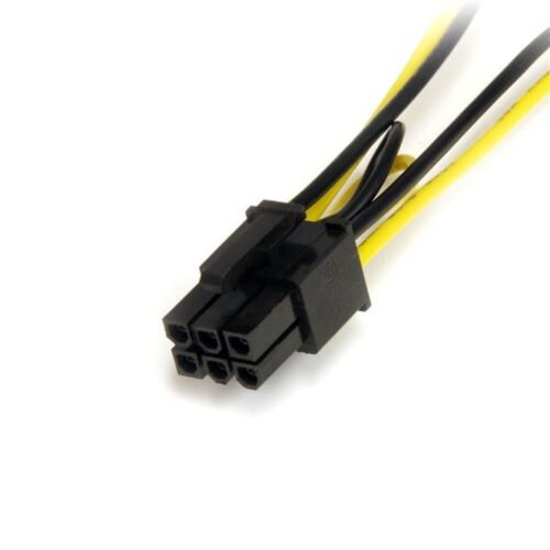 StarTech.com 6in SATA Power to 6 Pin PCI Express Video Card Power Cable Adapter - Image 2