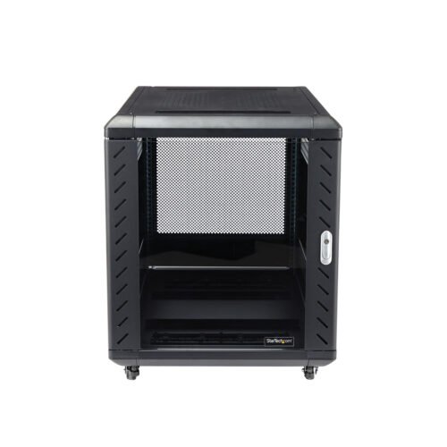 StarTech.com 4-Post 12U Server Rack Cabinet, Lockable 19" Data Rack Cabinet for Computer / AV / IT Equipment, Office / Home Net - Image 11