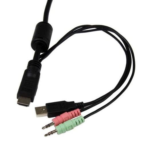StarTech.com 2 Port USB HDMI Cable KVM Switch with Audio and Remote Switch – USB Powered - Image 5
