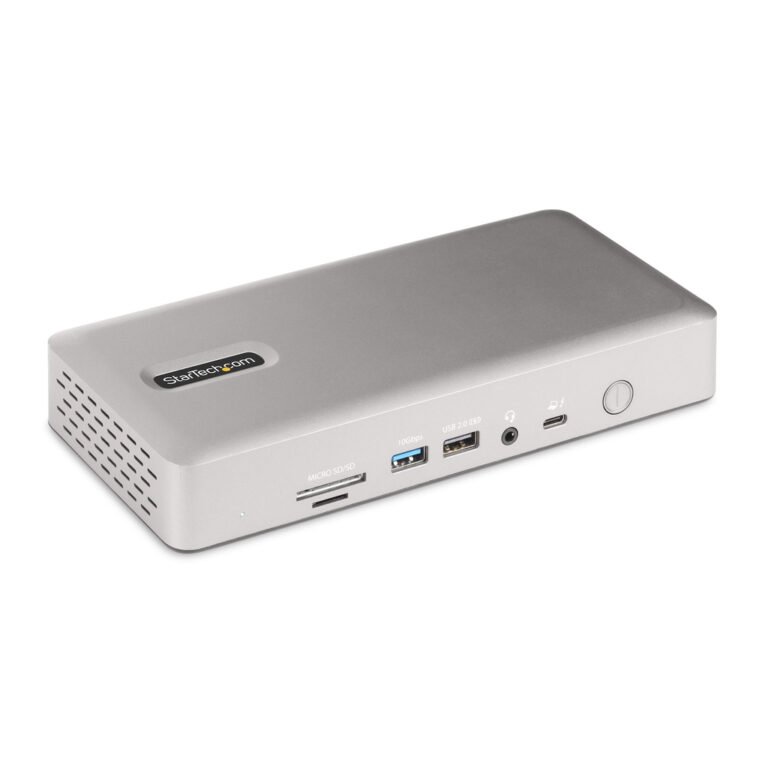 StarTech.com Thunderbolt 4 Multi-Display Docking Station, Quad/Triple/Dual Monitor Dock - 2x HDMI/2x DisplayPort, 7x USB Hub, 2
