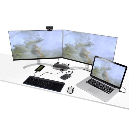 StarTech.com USB-C USB-A Dock - Hybrid Universal USB 3.0 Docking Station for USB-C or USB-A Laptop - Dual Monitor 4K 60Hz HDMI/ - Image 7