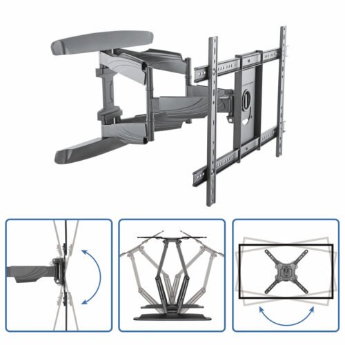 StarTech.com TV Wall Mount supports up to 70 inch VESA Displays - Low Profile Full Motion Universal TV Flat Screen Wall Mount - - Image 3