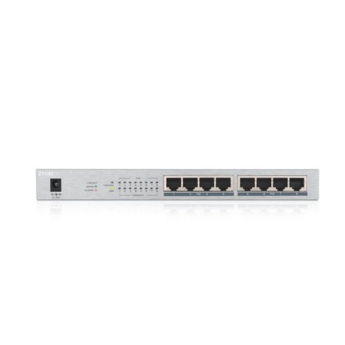 Zyxel GS1008HP Unmanaged Gigabit Ethernet (10/100/1000) Power over Ethernet (PoE) Silver - Image 2