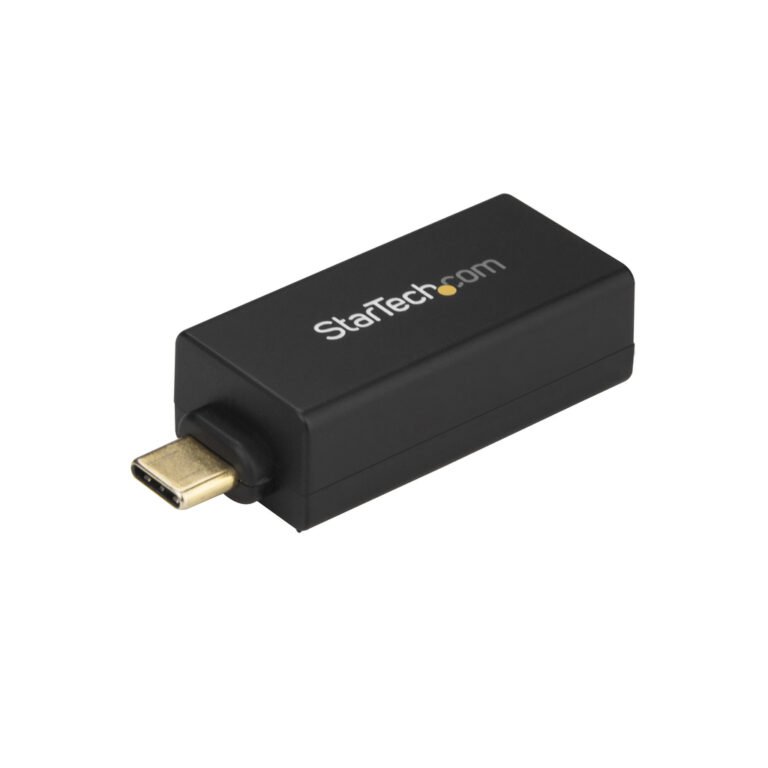 StarTech.com USB C to Gigabit Ethernet Adapter - 1Gbps NIC USB 3.0/USB 3.1 Type C Network Adapter - 1GbE USB-C to RJ45/LAN Port