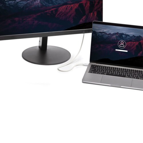 StarTech.com Thunderbolt 3 Cable - 40Gbps - 0.5m - White - Thunderbolt, USB, and DisplayPort Compatible - Image 4