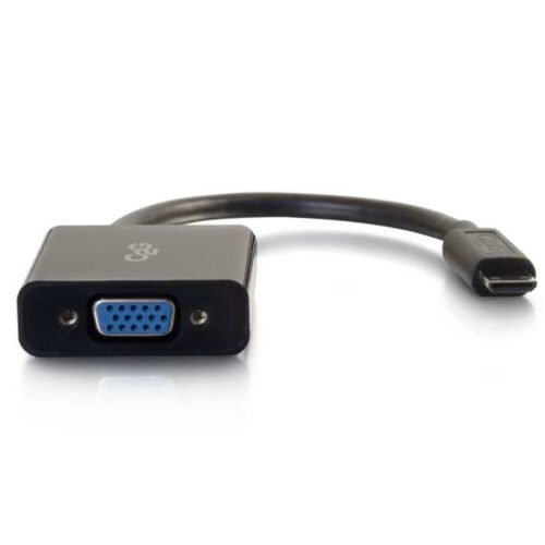 C2G 80503 video cable adapter 0.2 m Mini-HDMI VGA (D-Sub) Black - Image 2