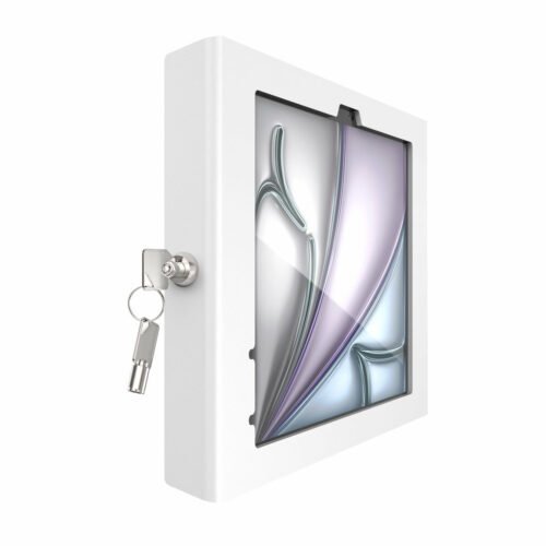 Compulocks iPad Air M2 11" (2024), Apex Enclosure Rolling Cart - Rise Freedom White - Image 2