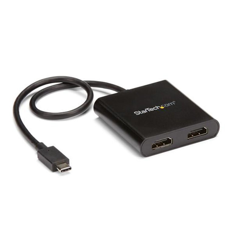 StarTech.com 2-Port Multi Monitor Adapter - USB-C to 2x HDMI Video Splitter - USB Type-C to HDMI MST Hub - Dual 4K 30Hz or 1080