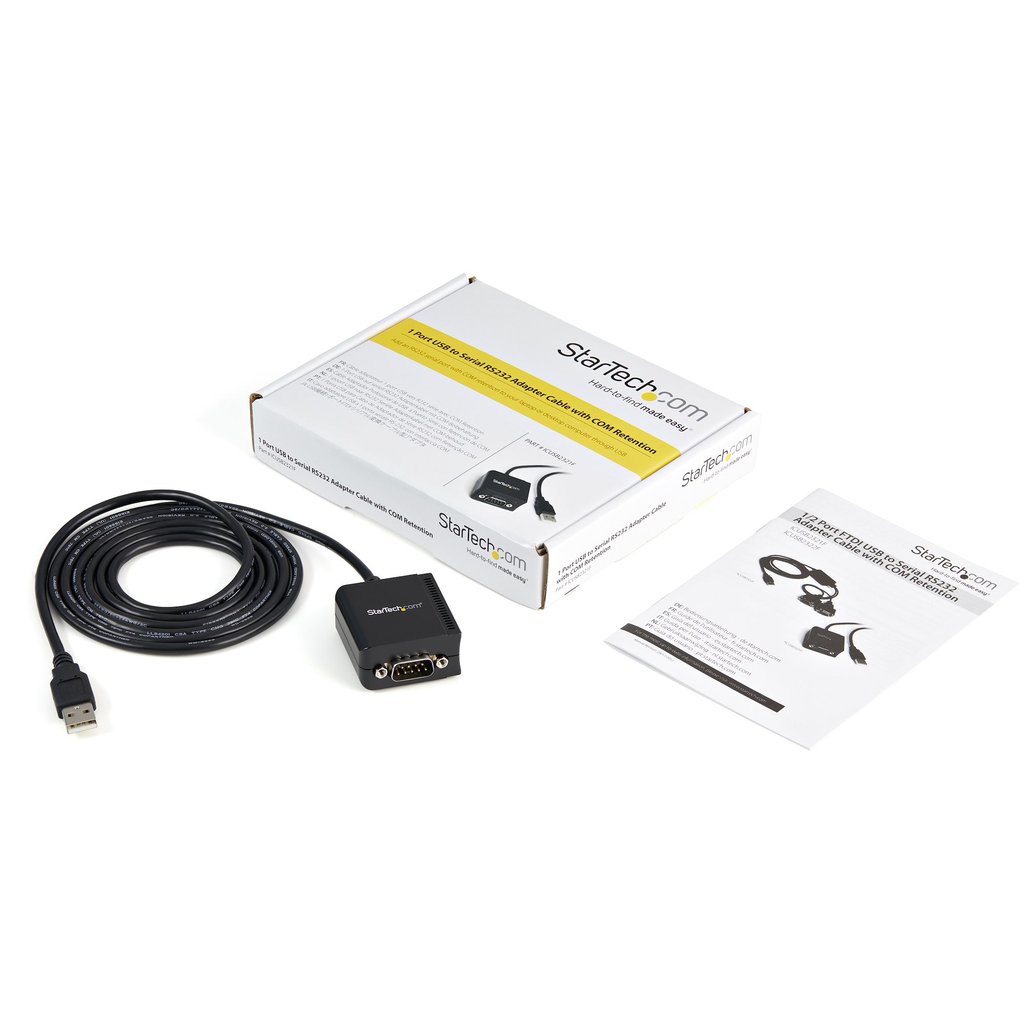 StarTech.com 1 Port FTDI USB to Serial RS232 Adapter Cable with COM Retention - Image 6