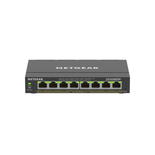 NETGEAR GS308EPP Managed L2/L3 Gigabit Ethernet (10/100/1000) Power over Ethernet (PoE) Black - Image 5