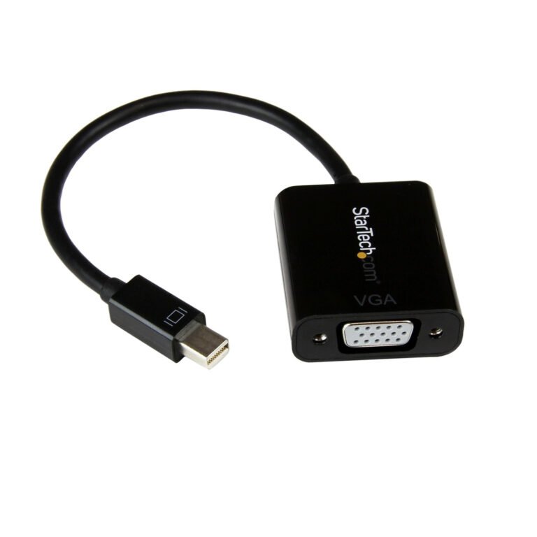 StarTech.com Mini DisplayPort to VGA Adapter - Active Mini DP to VGA Converter - 1080p Video - mDP or Thunderbolt 1/2 Mac/PC to