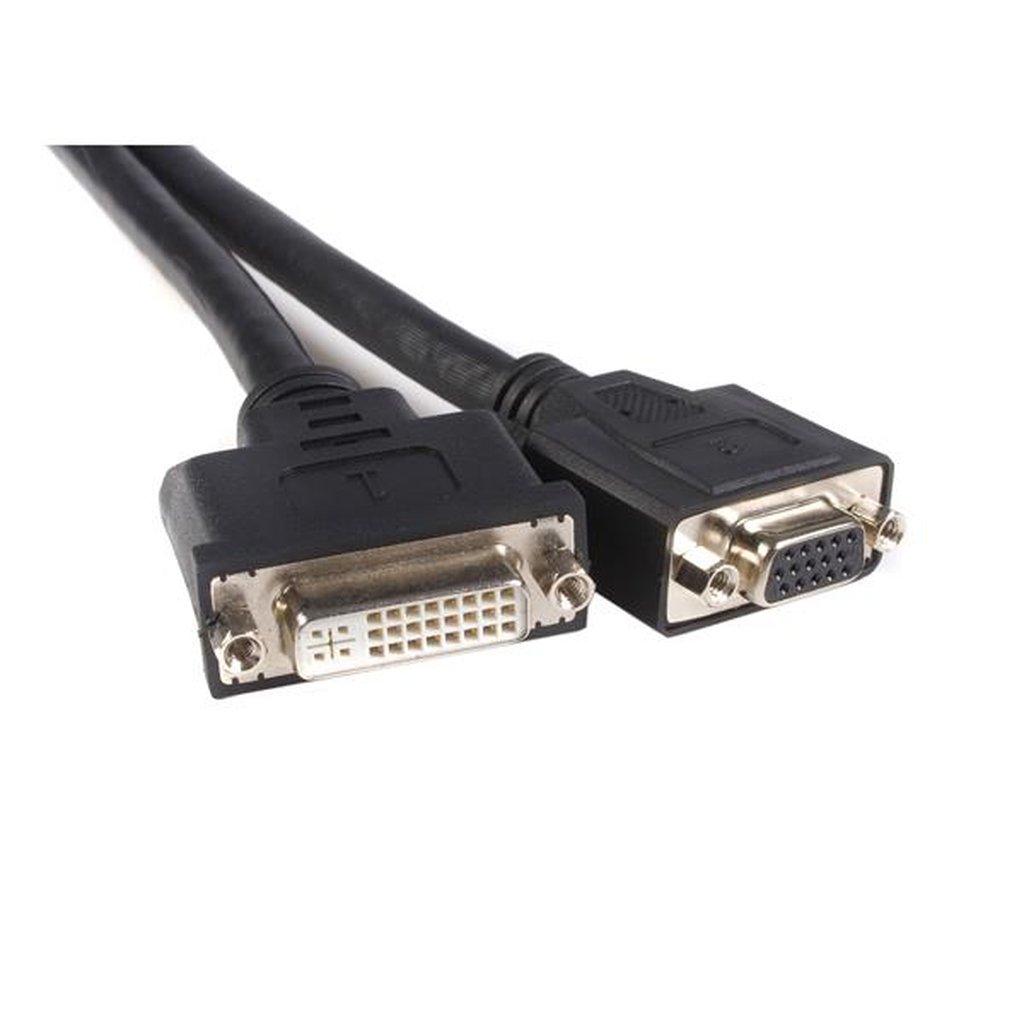 StarTech.com 8in LFH 59 Male to Female DVI I VGA DMS 59 Cable - Image 2