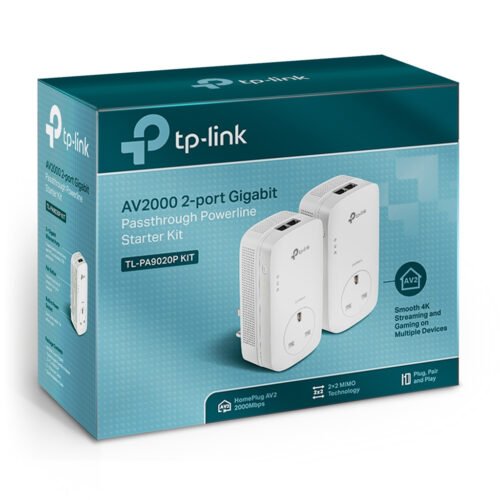 TP-Link AV2000 2-Port Gigabit Passthrough Powerline Starter Kit - Image 6