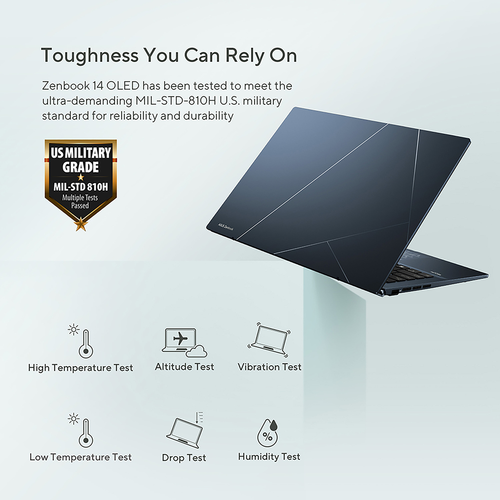 ASUS Zenbook 14 OLED UX3402VA-KM763W Intel® Core™ i7 i7-13700H Laptop 35.6 cm (14") 2.8K 16 GB LPDDR5-SDRAM 1 TB SSD - Image 9