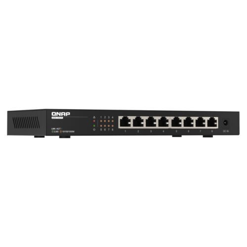 QNAP QSW-1108-8T network switch Unmanaged 2.5G Ethernet (100/1000/2500) Black - Image 5