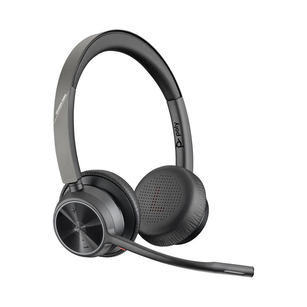 POLY Voyager 4320-M Microsoft Teams Certified Headset +BT700 dongle +Charging Stand - Image 2