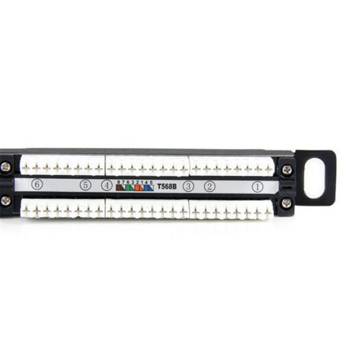 StarTech.com 24 Port 0.5U Cat5e Patch Panel - RJ45 Ethernet Rackmount Cat 5e 110 Patch Panel - Image 11