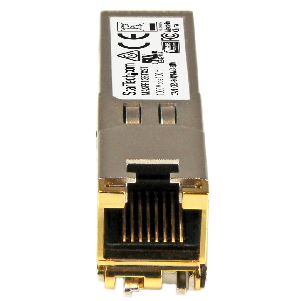StarTech.com Cisco Meraki MA-SFP-1GB-TX Compatible SFP Module - 1000BASE-T - SFP to RJ45 Cat6/Cat5e - 10/100/1000 Mbps - RJ-45 - Image 4