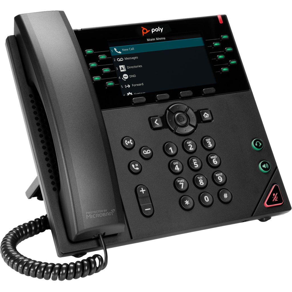 POLY VVX 450 12-Line IP Phone and PoE-enabled - Image 2
