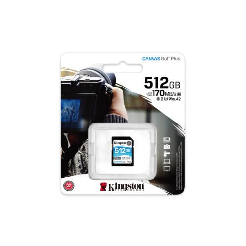 Kingston Technology Canvas Go! Plus 512GB SDXC Canvas Go Plus 170R C10 UHS-I U3 V30 - Image 3