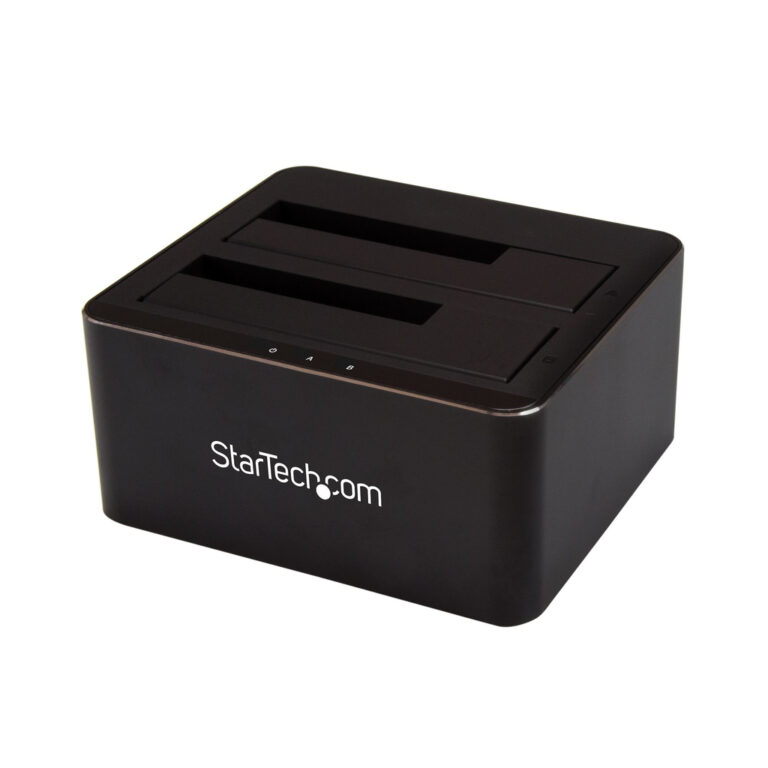 StarTech.com Dual-Bay USB 3.0 to SATA Hard Drive Docking Station, USB Hard Drive Dock, External 2.5/3.5" SATA I/II/III SSD/HDD