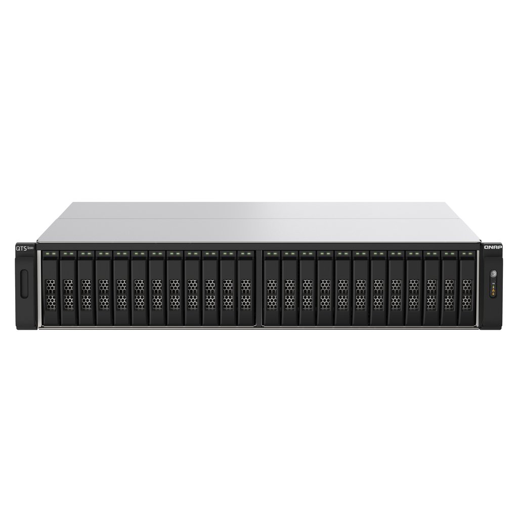 QNAP TS-h2490FU NAS Rack (2U) EPYC 7232P 64 GB DDR4 0 TB QuTS hero Black, Grey