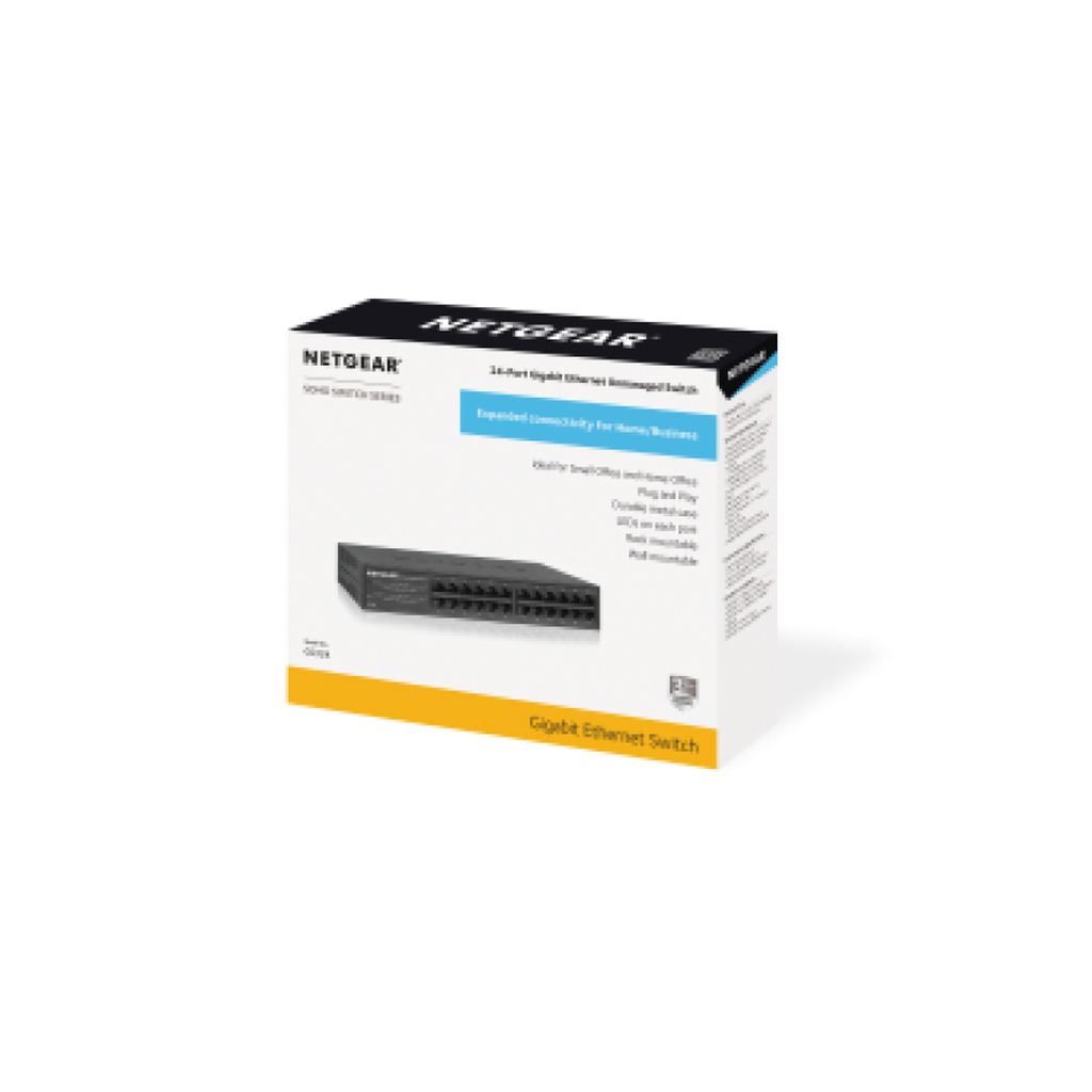 NETGEAR GS324 Unmanaged Gigabit Ethernet (10/100/1000) Black - Image 5